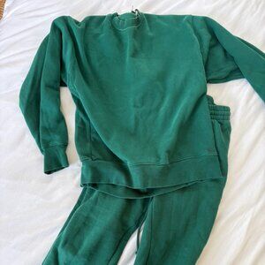 ARTIZIA (TNA) FLEECE SWEATSUIT, SMALL